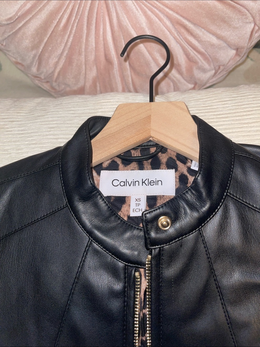 Leather cheetah jacket/ motorcycle jacket 😮‍💨